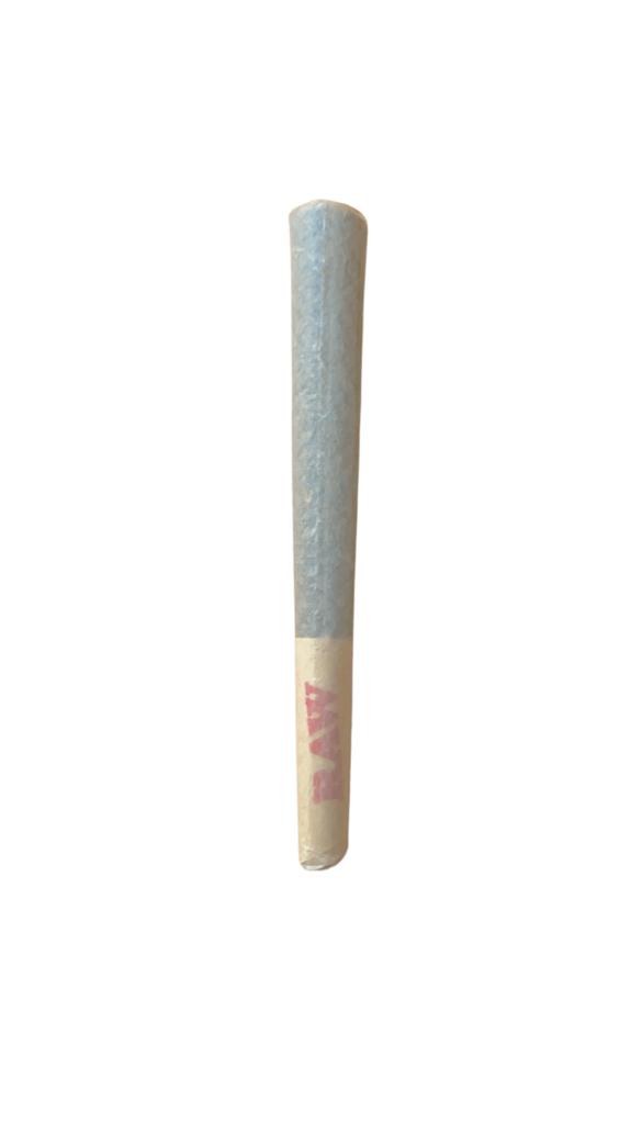 image of a single hemp pre-roll on a white background